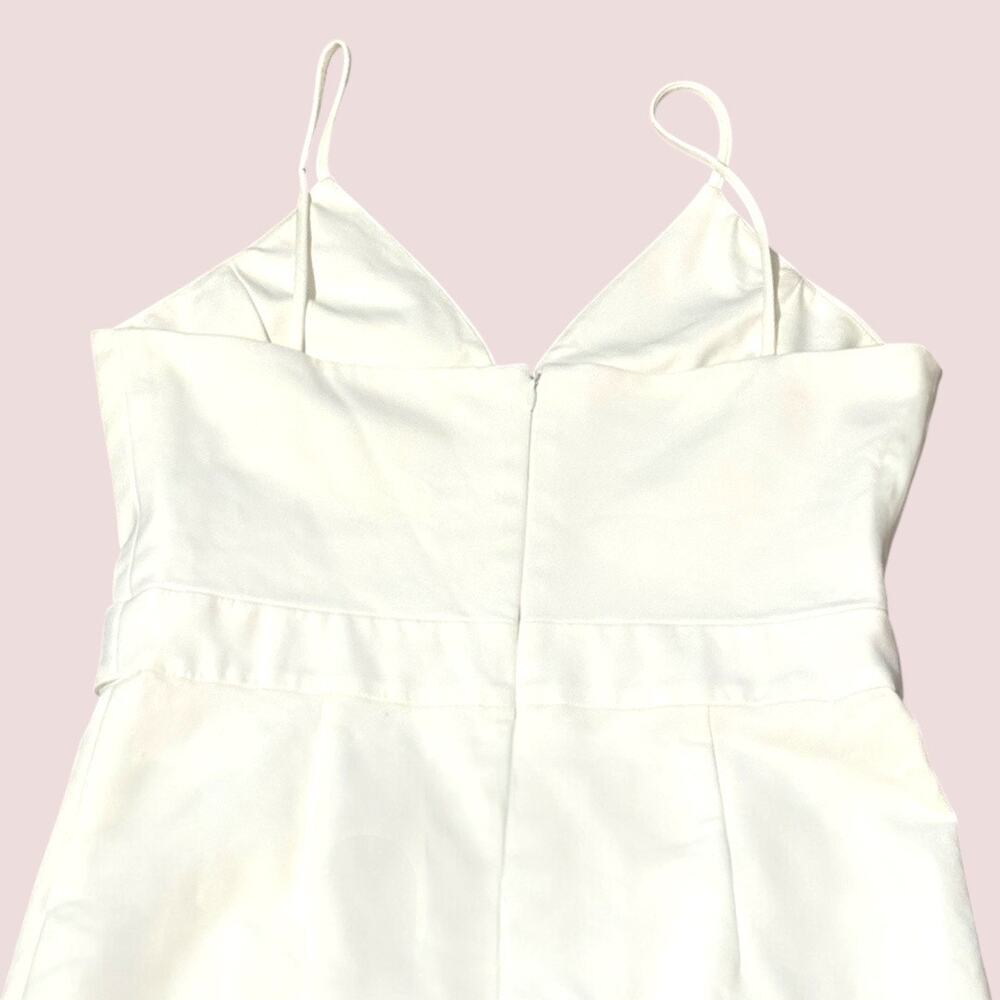 Cushnie Et Ochs Jumpsuit Sz 10 - Ivory - Spaghetti Strap - Bridal Rehearsal - Picture 11 of 12